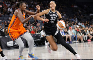 WNBA: A’ja Wilson registra a noite histórica na vitória de Las Vegas Aces A'ja Wilson derrotou Las Vegas Aces Connecticut Sun WNBA