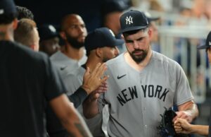 Yankis se vira para Carlos Roden em tubos a varredura de Rangers MLB: Yankis de Nova York em Miami Marlins