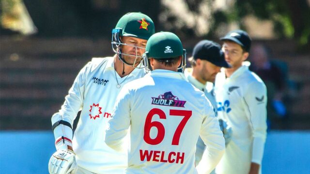 Zim vs NZ Live Score, 1º Teste Dia 3: O Zimbabwe retoma 31/2, segue a Nova Zelândia com 127 faixas

