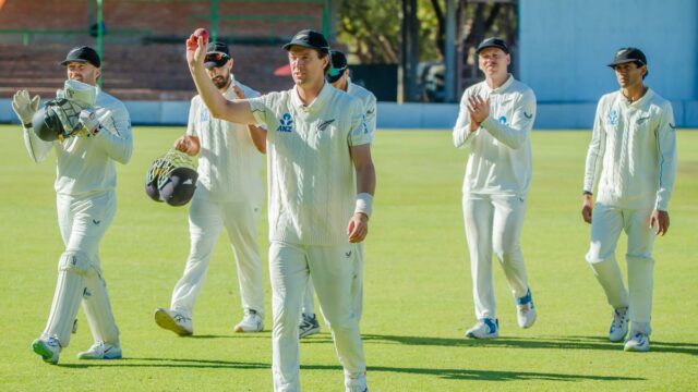 Zim vs NZ Live Score, 2 Teste Dia 1: Nova Zelândia Limpeza Limpeza no Zimbábue

