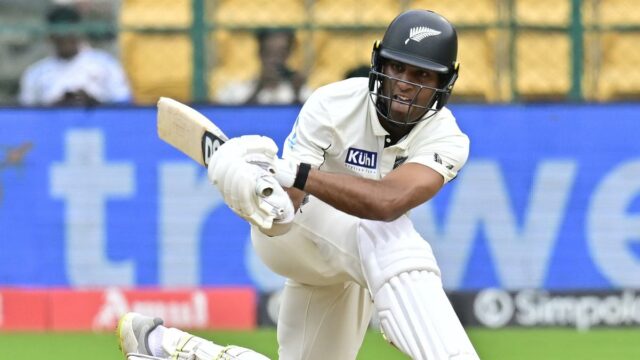 Zim vs NZ Live Score, 2 Teste Dia 3: Lidera da Nova Zelândia com 476 faixas; Nicholls, Ravindra e ambos atingiram 150

