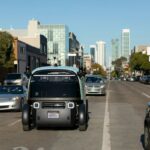The Zoox robotaxi in San Francisco