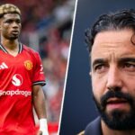 O gerente do Manchester United, Ruben Amorim, durante a partida da Premier League entre o Fulham e o Manchester United no Craven Cottage em 2025 em Londres, Inglaterra.