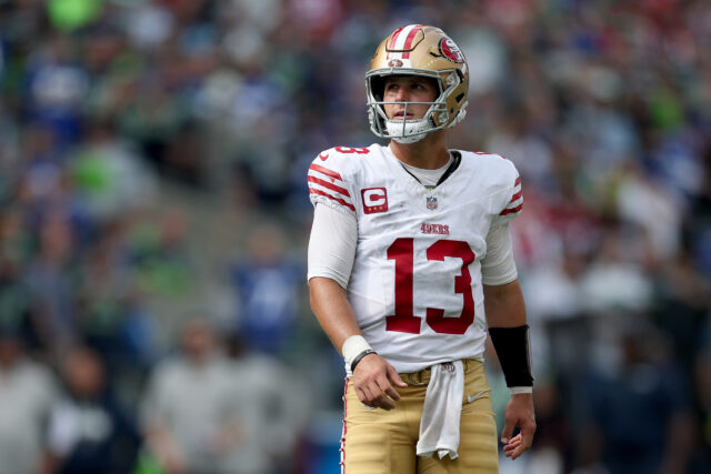 49ers HC Kyle Shanahan toma a decisão de Brock Purdy para a semana 3 

