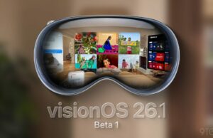 A Apple está apresentando Visionos 26.1 Designer Beta 1 Visionos 26.1 beta 1
