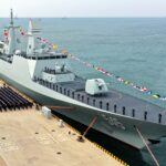 A China aprimora a existência naval versus a parceria dos Estados Unidos