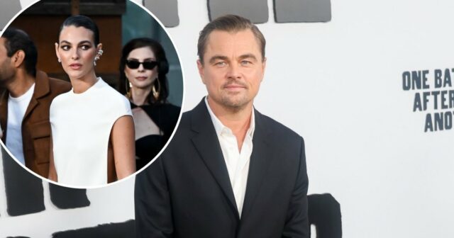 A GF Vittoria Ceretti de Leonardo DiCaprio o apóia na estréia do filme