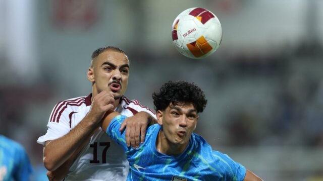 A Índia diminui que lida com o Catar na AFC U-23 ASIAN MUG 2026 Qualificadores 

