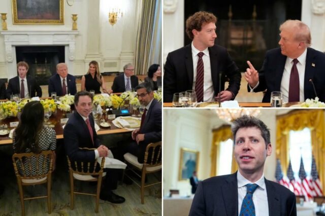 A agenda de 'pró-business e pró-innovatação' de Trump aclamou como 'mudança refrescante' pelos líderes de tecnologia no jantar da Casa Branca


