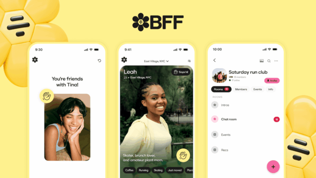 A aplicação revisada da BFF BFF está aqui, concentrando -se em equipes de amigos e estrutura de área 

