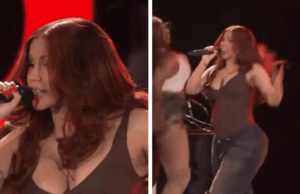 A barriga expectante de Cardi B visível no topo apertado na celebração residente global 092725_CARDI_B