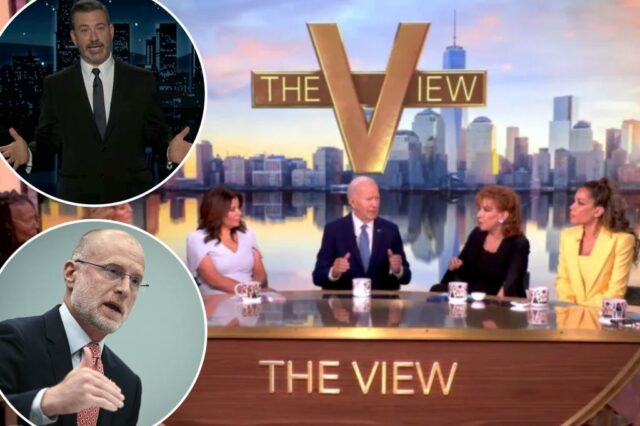A cadeira da FCC acha que investigar 'The View' 'vale a pena' depois da suspensão de Jimmy Kimmel

