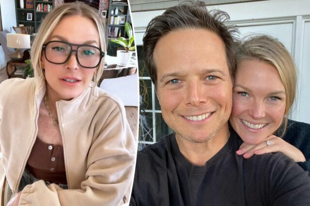 A esposa afastada de Scott Wolf, Kelley, acusada de violar a ordem de proteção, tentando entrar em contato com o filho

