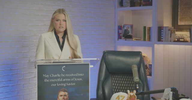 A esposa de Charlie Kirk, Erika, falou publicamente após a morte de seu marido.