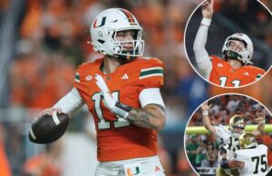 A estréia estelar de Carson Beck lidera o número 10 de Miami pelo número 6 Notre Dame em Thriller A estréia estelar de Carson Beck lidera o número 10 de Miami pelo número 6 Notre Dame em Thriller