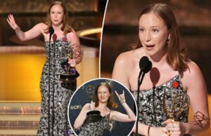 A estrela de ‘Hacks’, Hannah Einbinder, explodiu para o controverso discurso do Emmys 2025: ‘Real Loser’ A estrela de 'Hacks', Hannah Einbinder, explodiu para o controverso discurso do Emmys 2025: 'Real Loser'