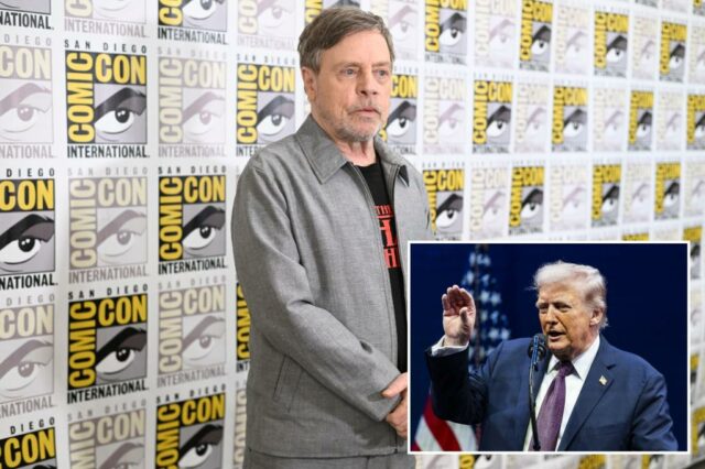 A estrela de Star Wars, Mark Hamill

