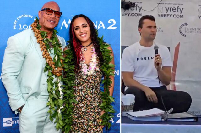 A filha de Dwayne 'The Rock' Johnson bateu on -line para comentários insensíveis feitos horas após o assassinato de Charlie Kirk

