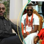 A nova esposa de 2baba, Natasha, exibe seu bebê pesado quando eles saem juntos, Peeps reage