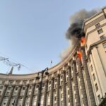 A principal estrutura do governo federal da Ucrânia acertou pela primeira vez em assalto russo
