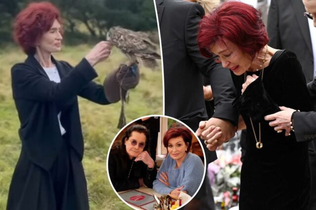 A viúva Sharon Osbourne viu segurando coruja em sua primeira aparição desde o funeral de Ozzy Osbourne: 'nós sentimos sua falta'

