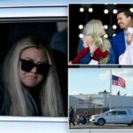 A viúva de Charlie Kirk Erika reconhece bravamente os apoiadores quando o caixão do ativista chega ao Arizona