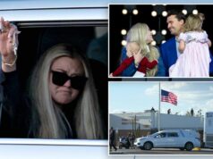 A viúva de Charlie Kirk Erika reconhece bravamente os apoiadores quando o caixão do ativista chega ao Arizona A viúva de Charlie Kirk Erika reconhece bravamente os apoiadores quando o caixão do ativista chega ao Arizona