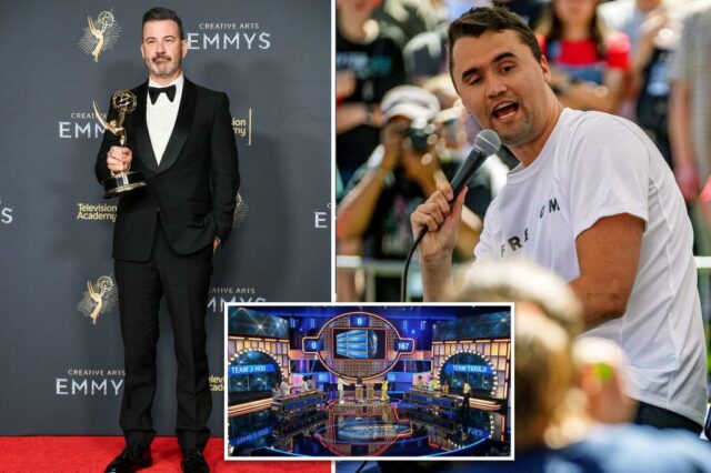 ABC Airs 'Celebrity Family Feud' em 'Jimmy Kimmel Live!' Spot depois do show noturno retirado do ar

