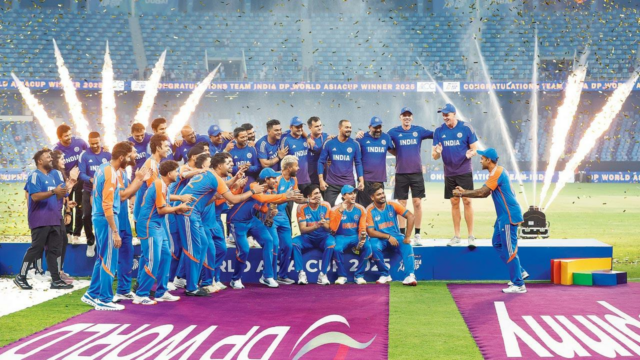ASIA MUG 2025: Grupo India Capitão Suryakumar Yadav carrega apreciação em seu grupo 

