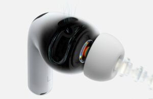Músicas O fabricante lança um testemunho fascinante do AirPods Pro 3 Obtendo o melhor ajuste para o seu AirPods Pro 3 | Close-up cortado