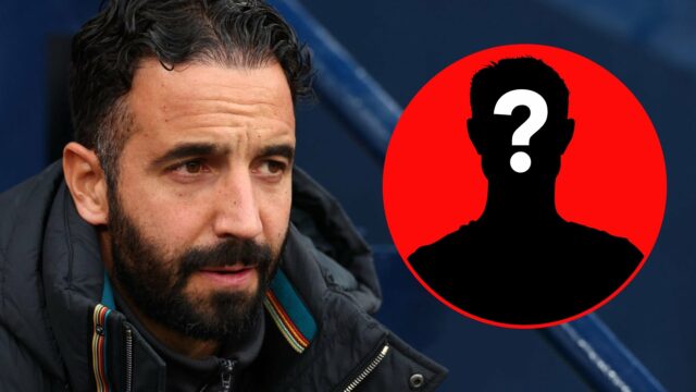O gerente do Manchester United, Ruben Amorim, durante a partida da Premier League entre o Manchester City e o Manchester United no Etihad Stadium em 2025 em Manchester, Inglaterra.