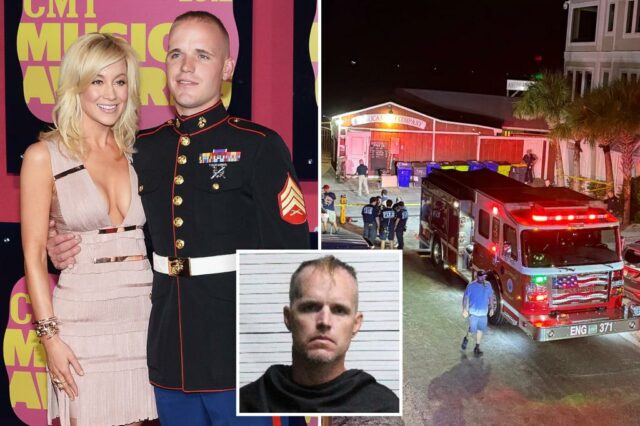 Acusado Southport Shooter Nigel Edge, uma vez que acompanhou a estrela do 'American Idol', Kellie Pickler, para o Country Music Awards

