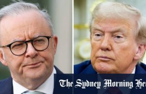 Albanês, Trump em chamada ‘calorosa e construtiva’ antes da possível reunião O primeiro -ministro Anthony Albanese e o presidente dos EUA, Donald Trump, falaram por telefone no que o primeiro -ministro descreveu como uma chamada