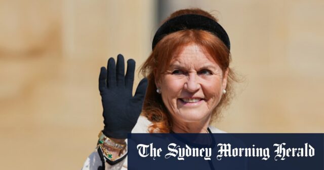A duquesa de York, Sarah Ferguson, no Castelo de Windsor em abril.