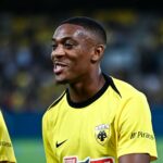 Anthony Martial jogando contra Omonia Nicósia em uma partida amigável