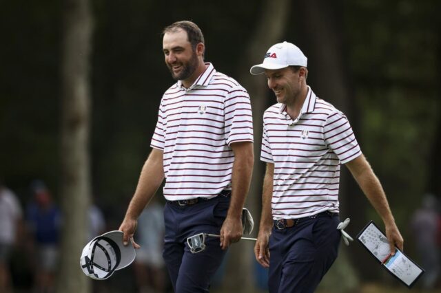 Scottie Scheffler and Russell Henley
