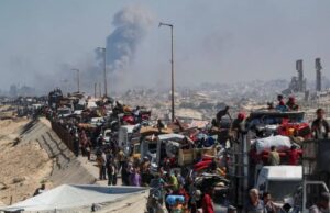 As autoridades do Hamas escalam para tirar Gaza enquanto obriga cidadãos particulares a permanecer no método de lesões – cogat Palestinos deslocados, fugindo do norte de Gaza devido a uma operação militar israelense, mova -se para o sul depois que as forças israelenses ordenaram que os moradores de Gaza City evacuassem para o sul, na faixa central de Gaza, 14 de setembro de 2025. (Crédito: Reuters/Mahmoud Issa)