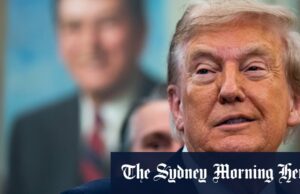 As costas de Trump, prometendo enviar a Guarda Nacional para as cidades de ‘Hellhole’ Tropas da Guarda Nacional em patrulha em Washington DC.