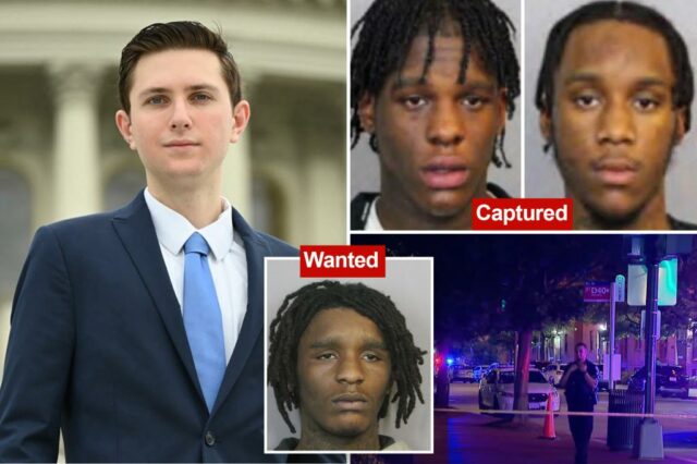 As fotos de canecas de Suspeitos de assassinato estagiário de Capitol Hill revelados à medida que a caçada continua para o terceiro suspeito

