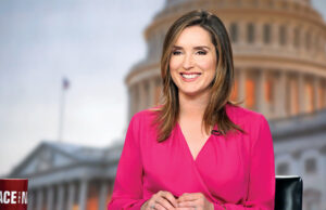 As informações da CBS concorda a não modificar as reuniões de ‘Face the Country’ em conformidade com a reação de segurança da pátria Margaret Brennan, the new anchor of "Face the Nation," talks to affiliates from Washington, D.C. on Friday, February 23, 2018 ahead of her first Sunday broadcast as permanent moderator. Photo: Chris Usher/CBS é2018 CBS Broadcasting Inc. All Rights Reserved.