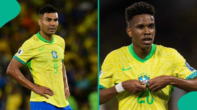 Assista: Casemiro, do Manchester United, reagiu com raiva ao Estevao Willian, do Chelsea, durante a vitória do Brasil sobre o Chile

