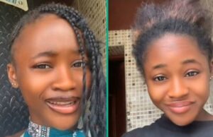 Assista ao vídeo como senhora nigeriana, clama depois de ver o item inesperado no banheiro do restaurante Assista ao vídeo como senhora nigeriana, clama depois de ver o item inesperado no banheiro do restaurante