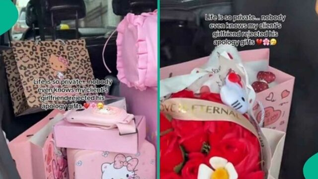 Assista ao vídeo de Moment Lady rejeitou presentes de desculpas de seu namorado

