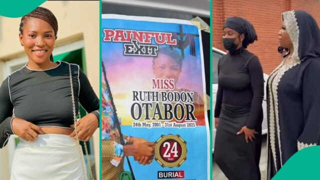 Assista ao vídeo emocional do enterro de Phyna's Late Sister no estado de Ogun

