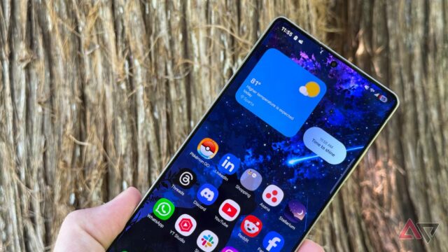 Atualização segura do Android 16 do Galaxy S25 com um UI 8 atualmente apresentando 

