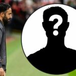 O gerente do Manchester United, Ruben Amorim, relata a linha de toque durante a partida da Premier League entre o Manchester United e Burnley em Old Trafford em 2025 em Manchester, Inglaterra.