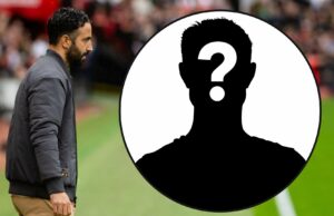 ‘Avaliando -o em …’ Os jogadores masculinos da UTD desejam Ruben Amorim ao acaso jogando celebridade ‘extremamente habilidosa’ na colocação crucial O gerente do Manchester United, Ruben Amorim, relata a linha de toque durante a partida da Premier League entre o Manchester United e Burnley em Old Trafford em 2025 em Manchester, Inglaterra.