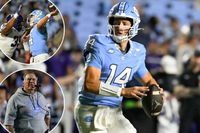 Backup QB Max Johnson Autora a história de bem-estar da terrível estréia da UNC de Bill Belichick

