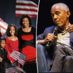 Barack Obama admite problemas de casamento anteriores com Michelle com comentário de levantamento de sobrancelhas