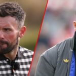 Ruben Amorim parece desanimado durante a partida da Premier League entre Brentford e Manchester United no Gtech Community Stadium em 2025 em Brentford, Inglaterra.